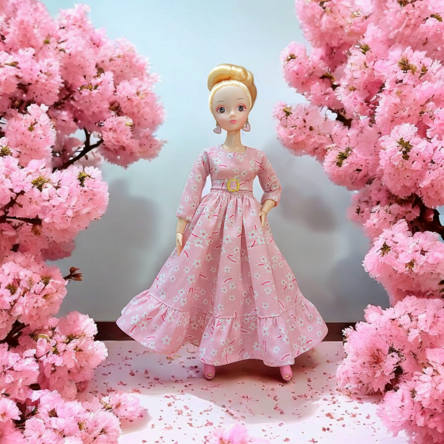 Dolls Basics Cherry Blossom Dress for Curvy Dolls